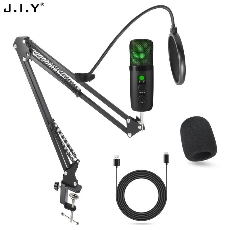 USB Studio Mic Set: Noise Reduction for Gaming & Recording