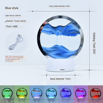 LED Sandscape Art Table Lamp