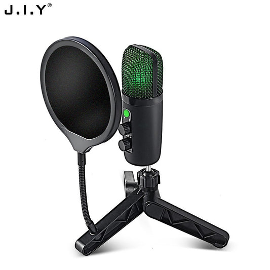 USB Studio Mic Set: Noise Reduction for Gaming & Recording