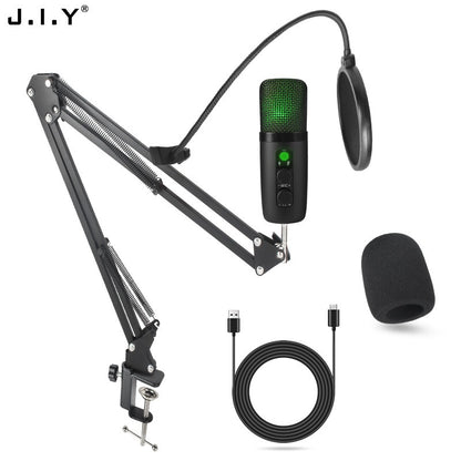 USB Studio Mic Set: Noise Reduction for Gaming & Recording