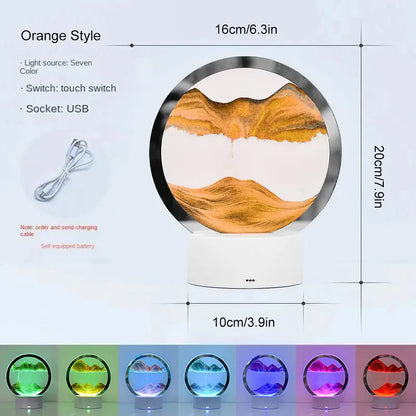 LED Sandscape Art Table Lamp
