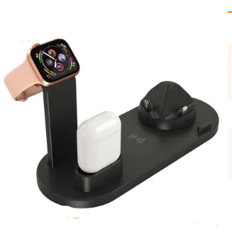 Cargador Inalámbrico 3 en 1 – iPhone, Samsung, Apple Watch y AirPods