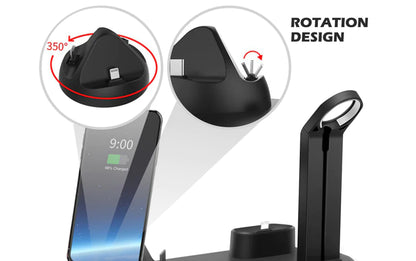 Cargador Inalámbrico 3 en 1 – iPhone, Samsung, Apple Watch y AirPods