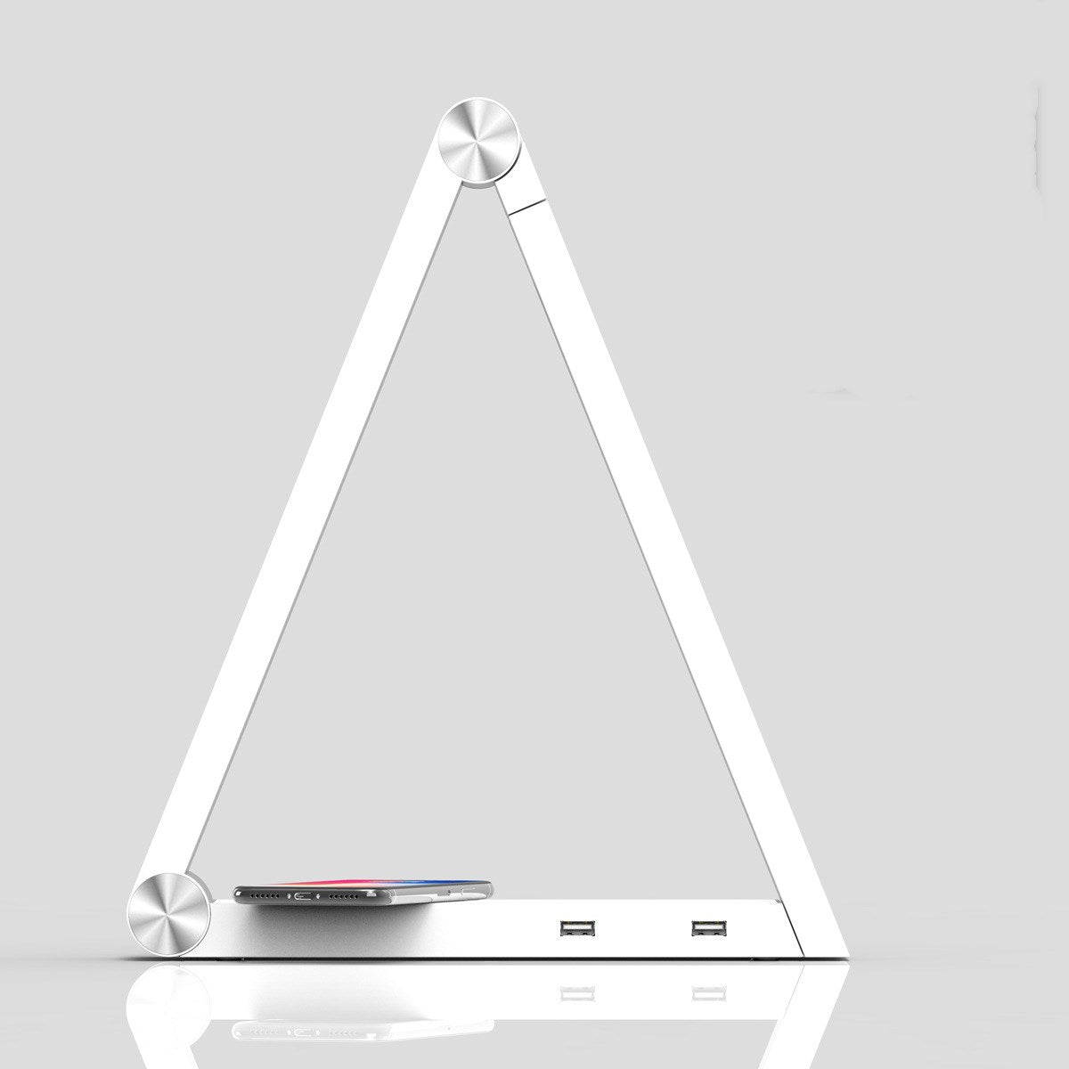 LED Triangle Desk Lamp With Wireless Charging Base