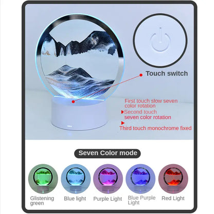 LED Sandscape Art Table Lamp