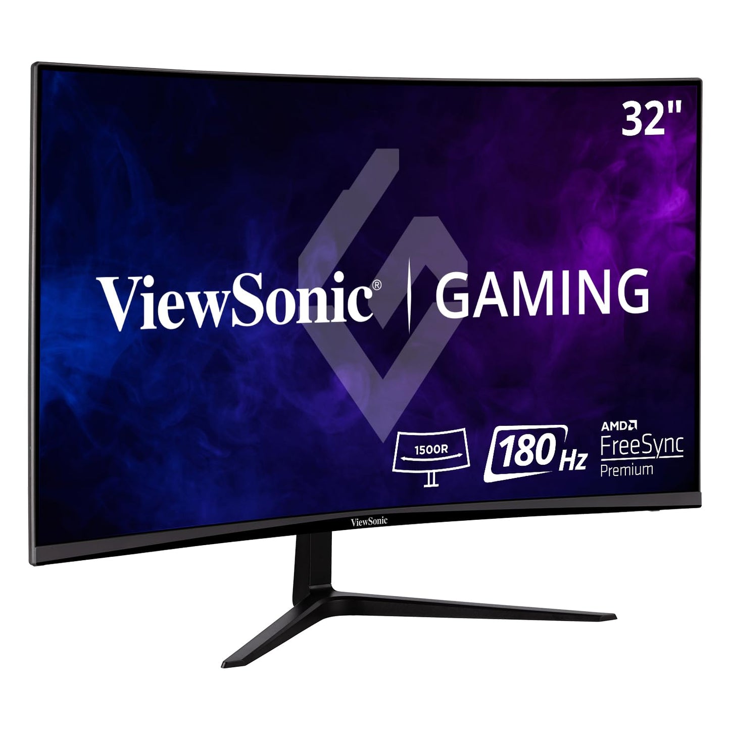 ViewSonic VX3218-PC-MHD Monitor Curvo para Juegos de 32 Pulgadas 1080p 1ms 180Hz con FreeSync Premium, Cuidado de la Vista, HDMI y Puerto de Pantalla
