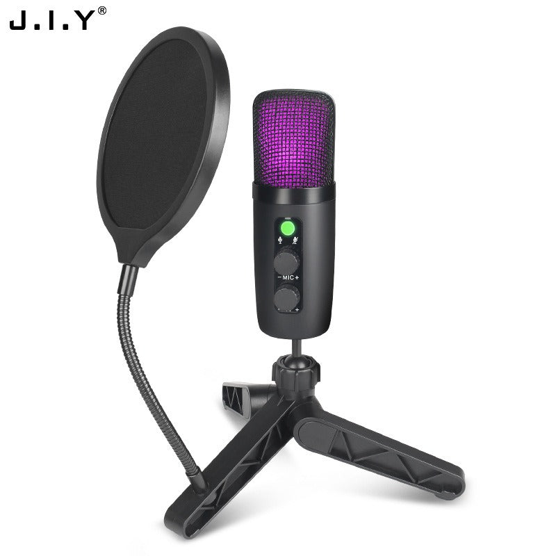 USB Studio Mic Set: Noise Reduction for Gaming & Recording