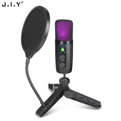 USB Studio Mic Set: Noise Reduction for Gaming & Recording