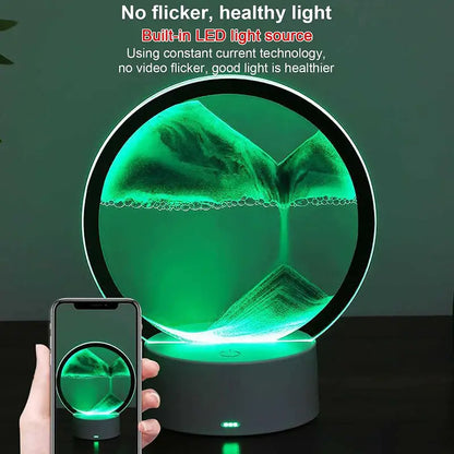 LED Sandscape Art Table Lamp