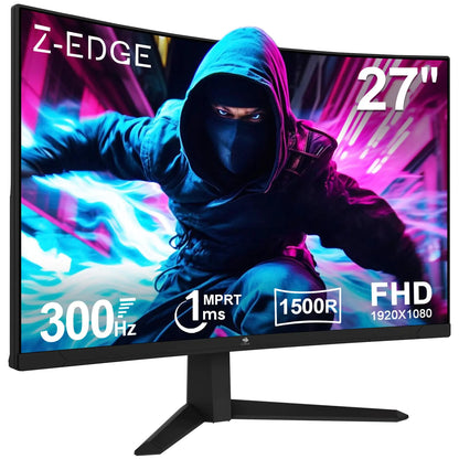Z-Edge UG27S Monitor Curvo 27” FHD – 300Hz, 1ms, FreeSync